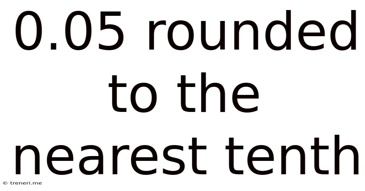 0.05 Rounded To The Nearest Tenth