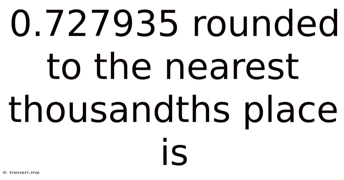 0.727935 Rounded To The Nearest Thousandths Place Is
