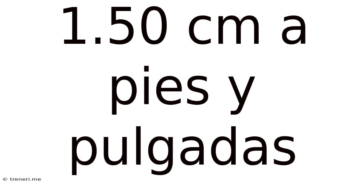 1.50 Cm A Pies Y Pulgadas