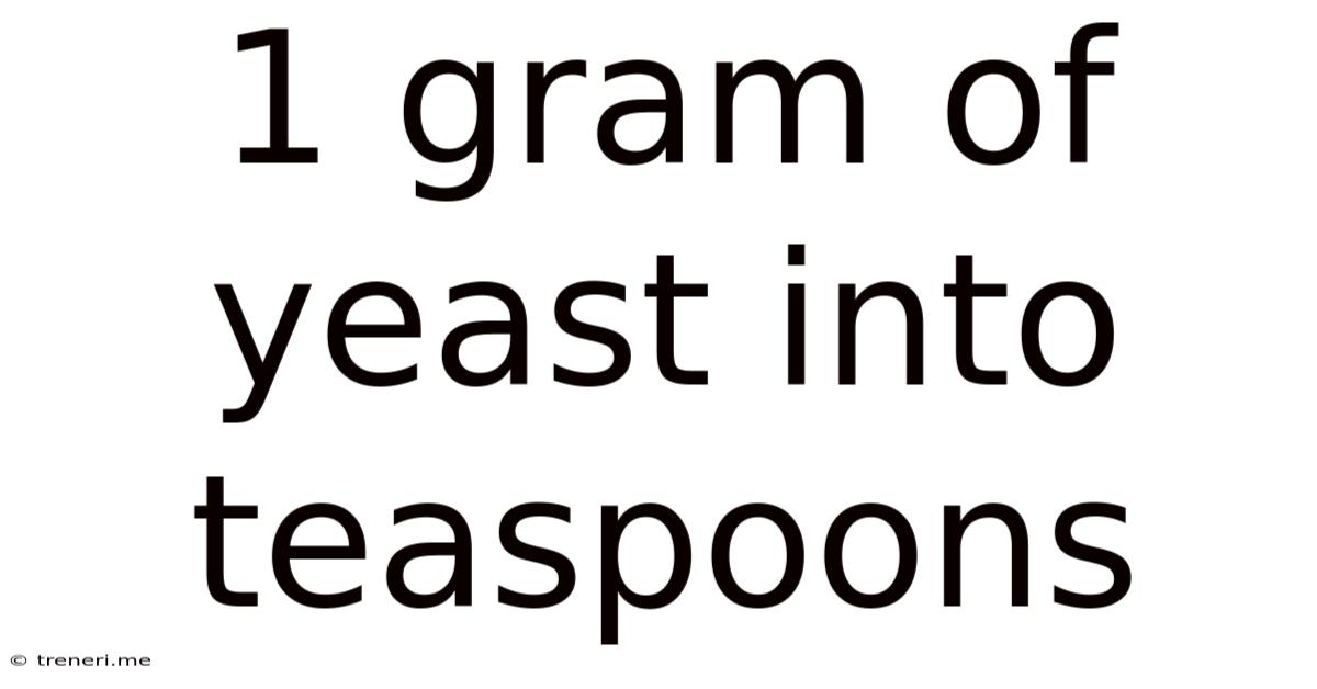 1 Gram Of Yeast Into Teaspoons
