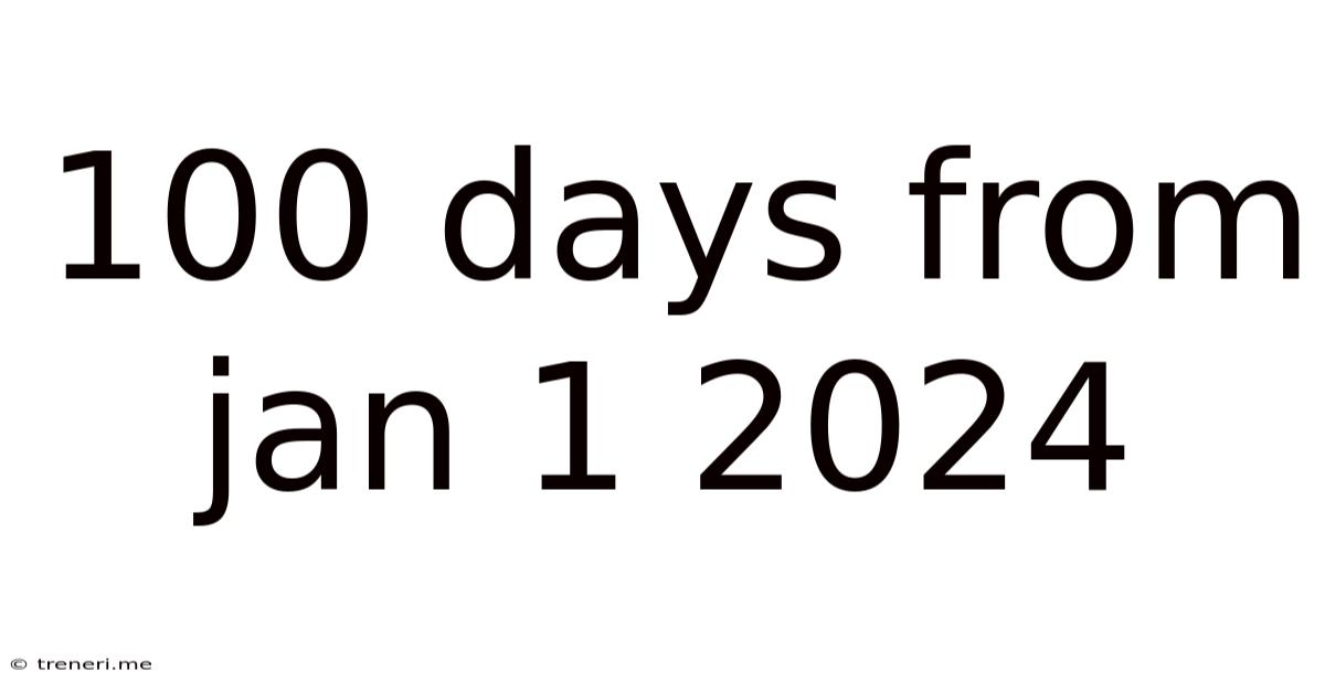 100 Days From Jan 1 2024