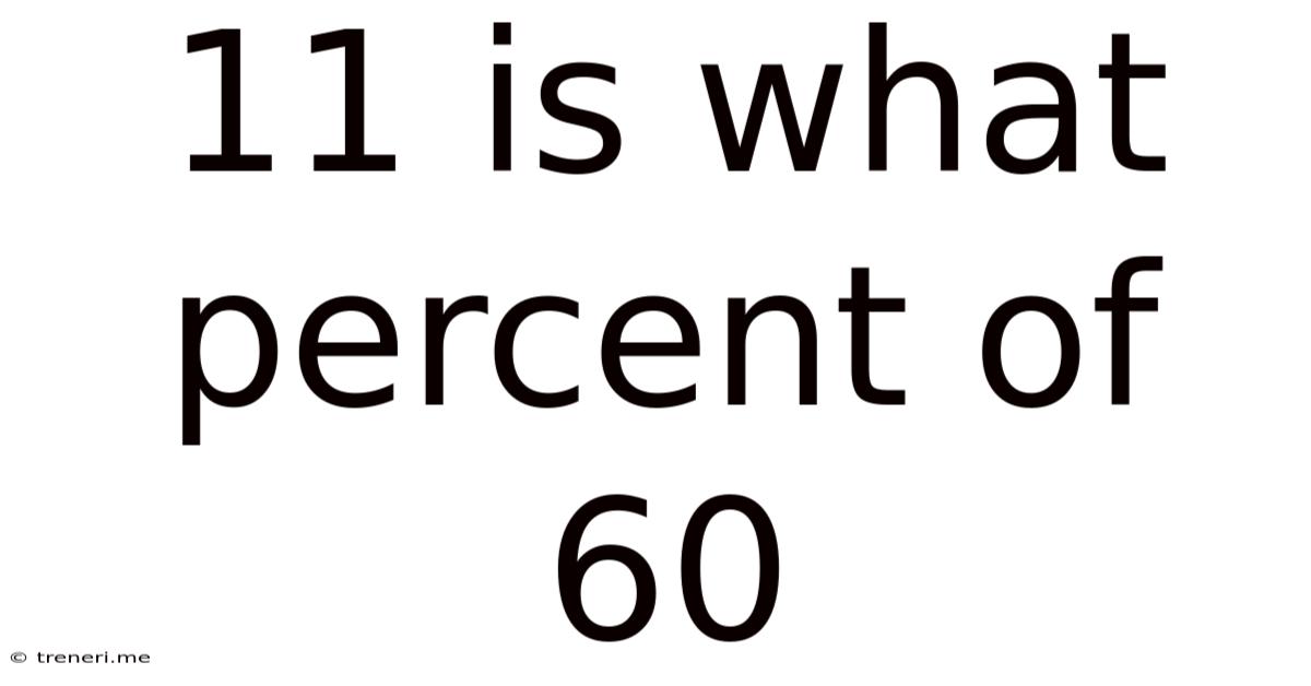 11 Is What Percent Of 60