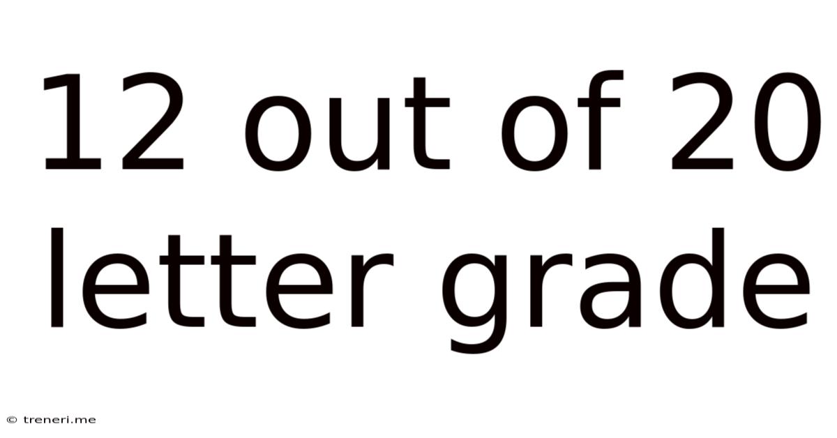 12 Out Of 20 Letter Grade