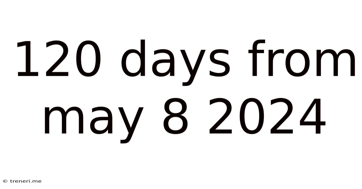 120 Days From May 8 2024