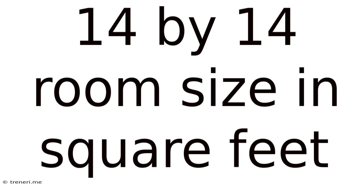 14 By 14 Room Size In Square Feet