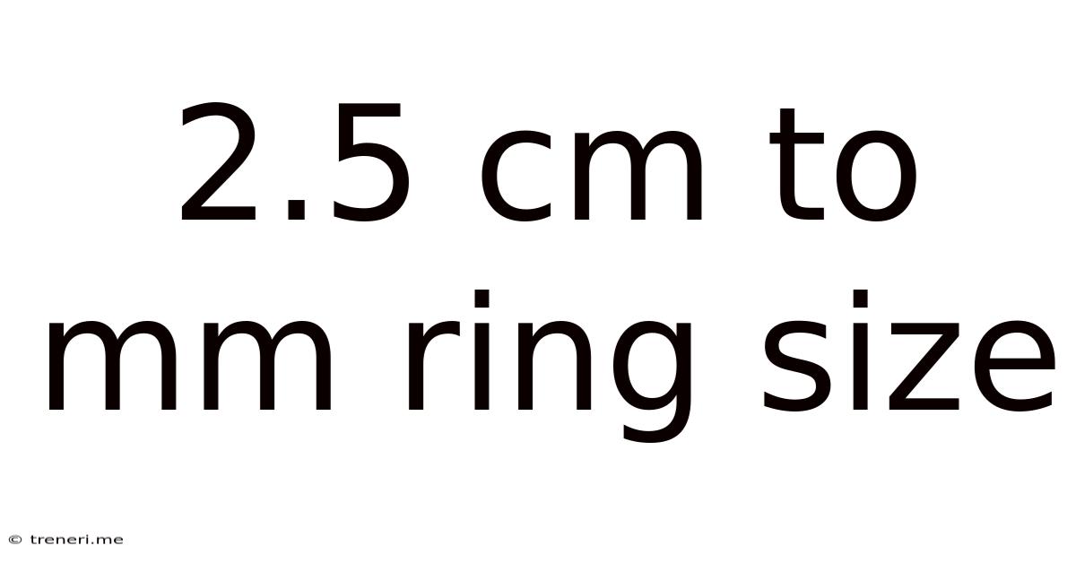 2.5 Cm To Mm Ring Size