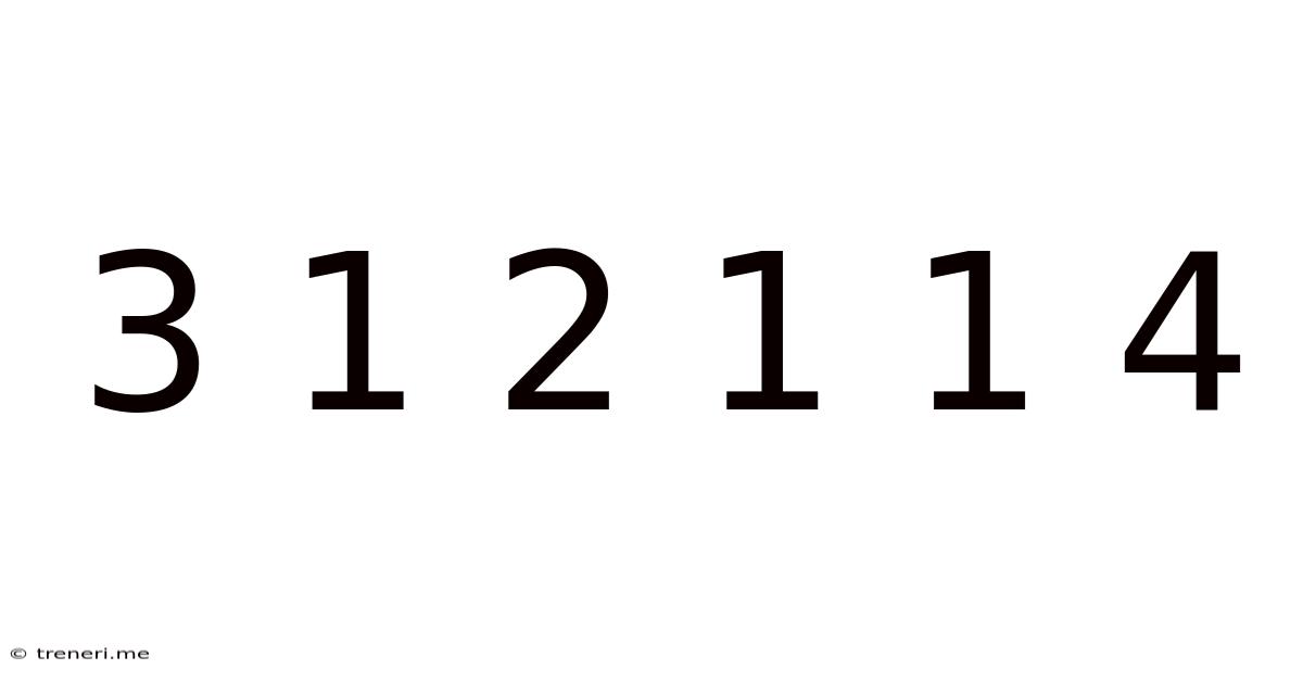 3 1 2 1 1 4
