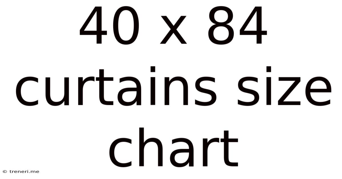 40 X 84 Curtains Size Chart
