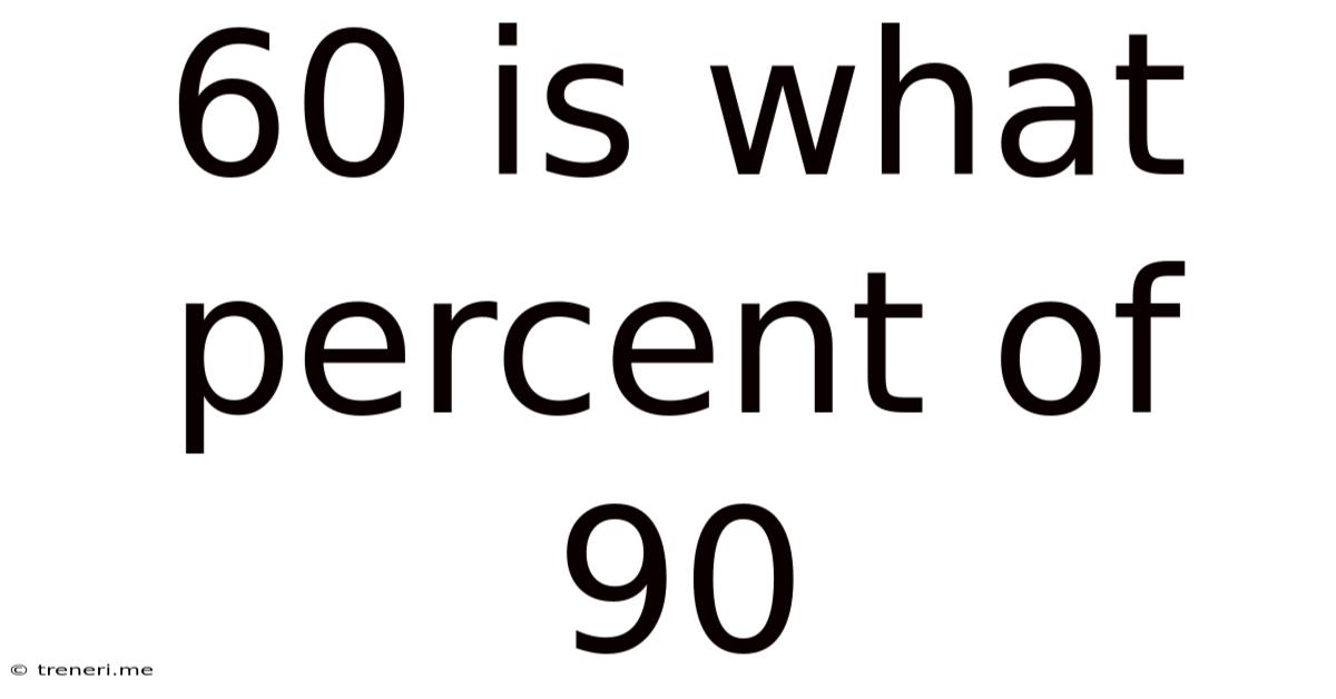 60 Is What Percent Of 90