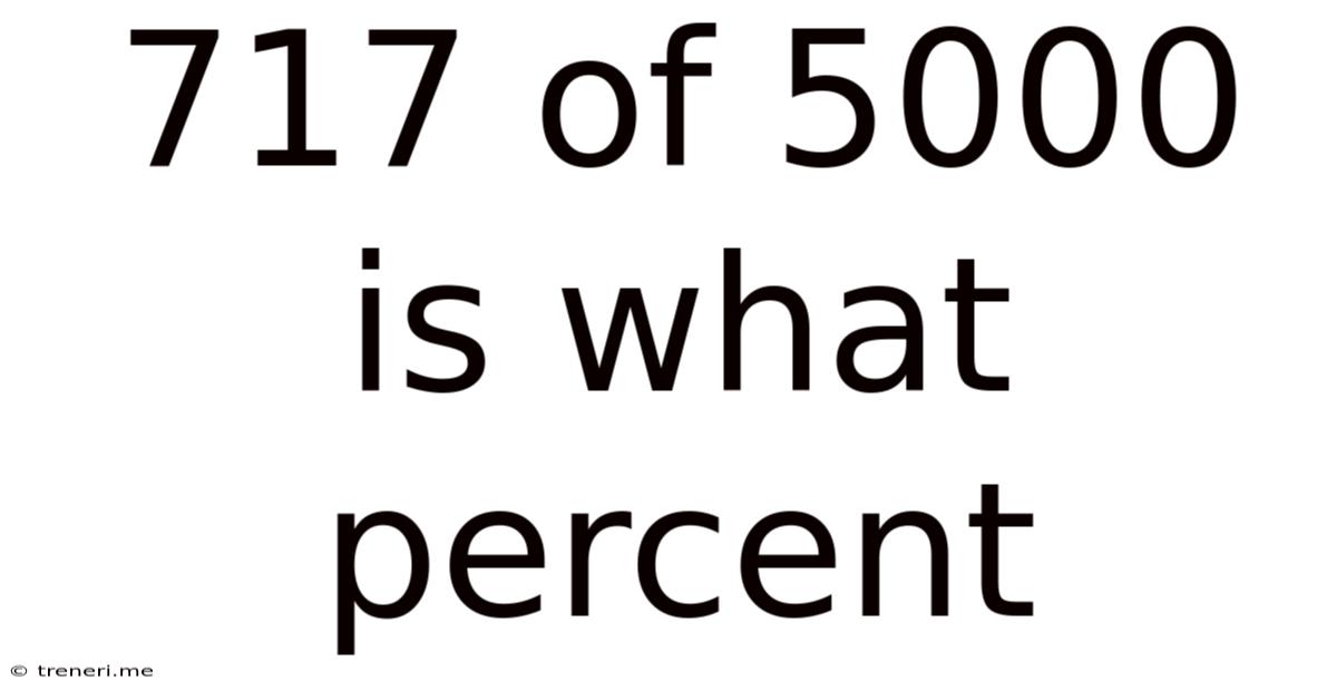 717 Of 5000 Is What Percent
