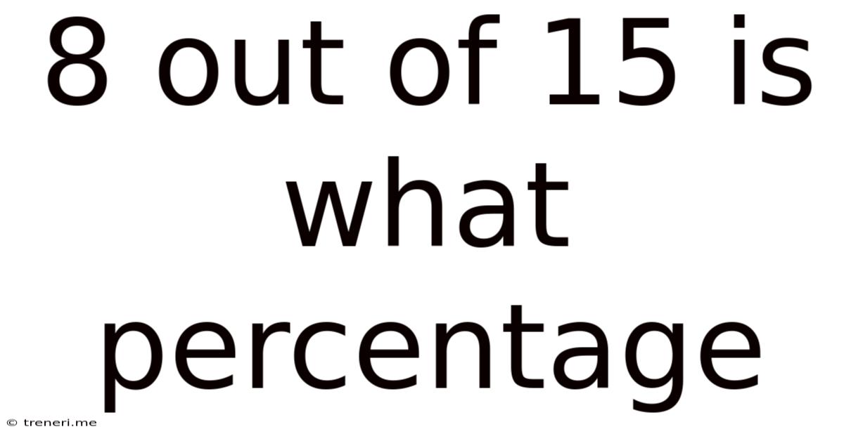 8 Out Of 15 Is What Percentage