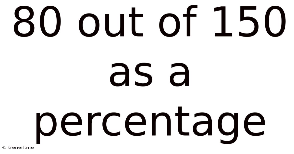 80 Out Of 150 As A Percentage