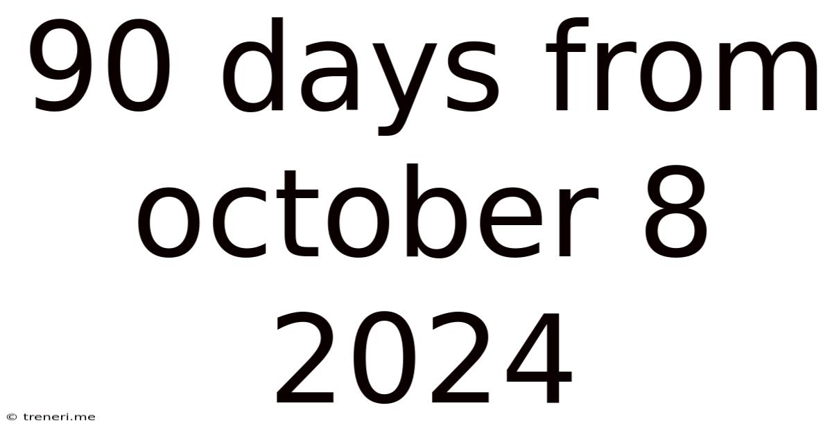 90 Days From October 8 2024