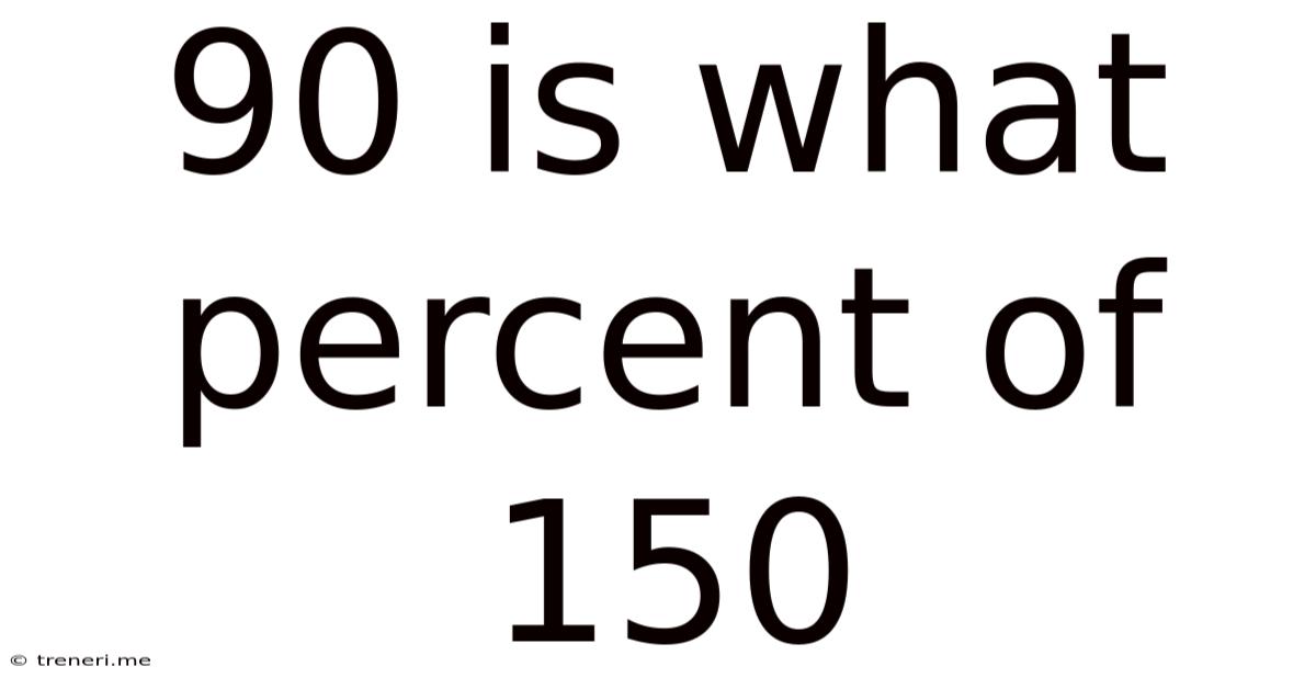 90 Is What Percent Of 150