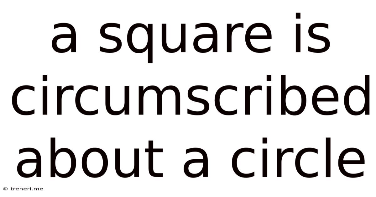 A Square Is Circumscribed About A Circle