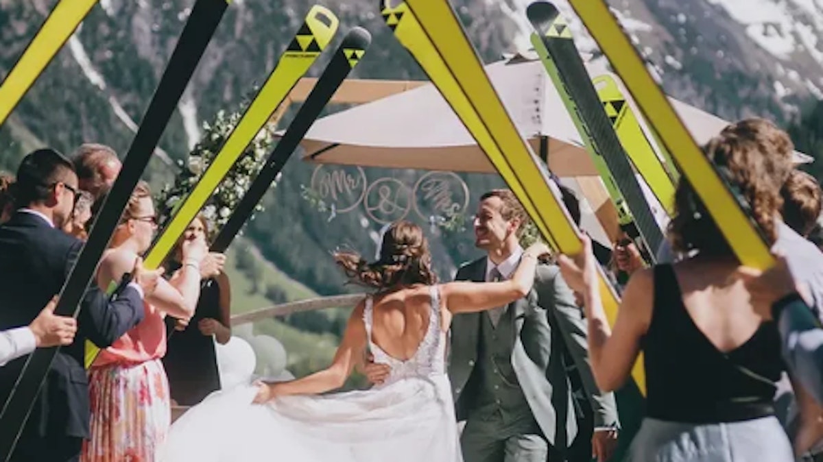 Austrian Skiing Star's Mountain Wedding
