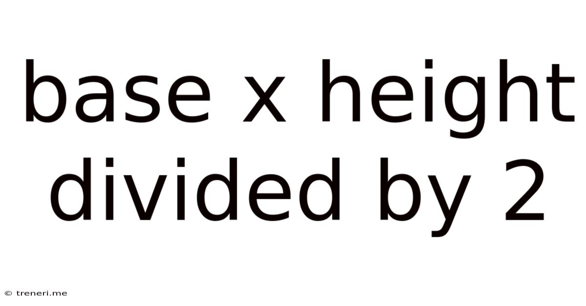 Base X Height Divided By 2