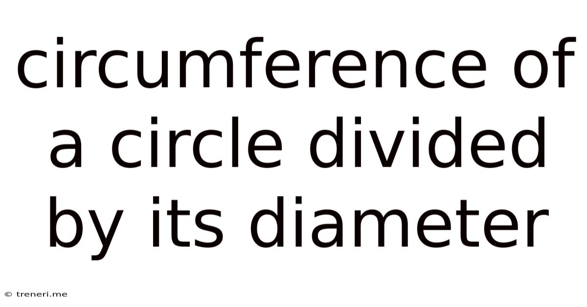 Circumference Of A Circle Divided By Its Diameter