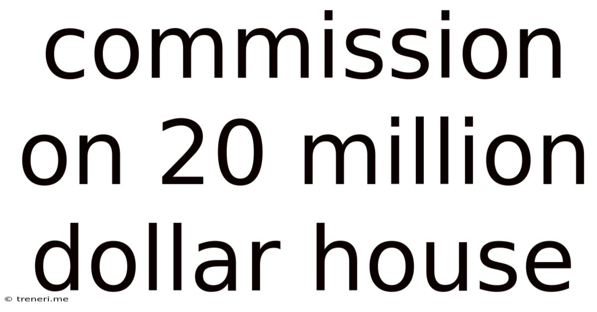Commission On 20 Million Dollar House