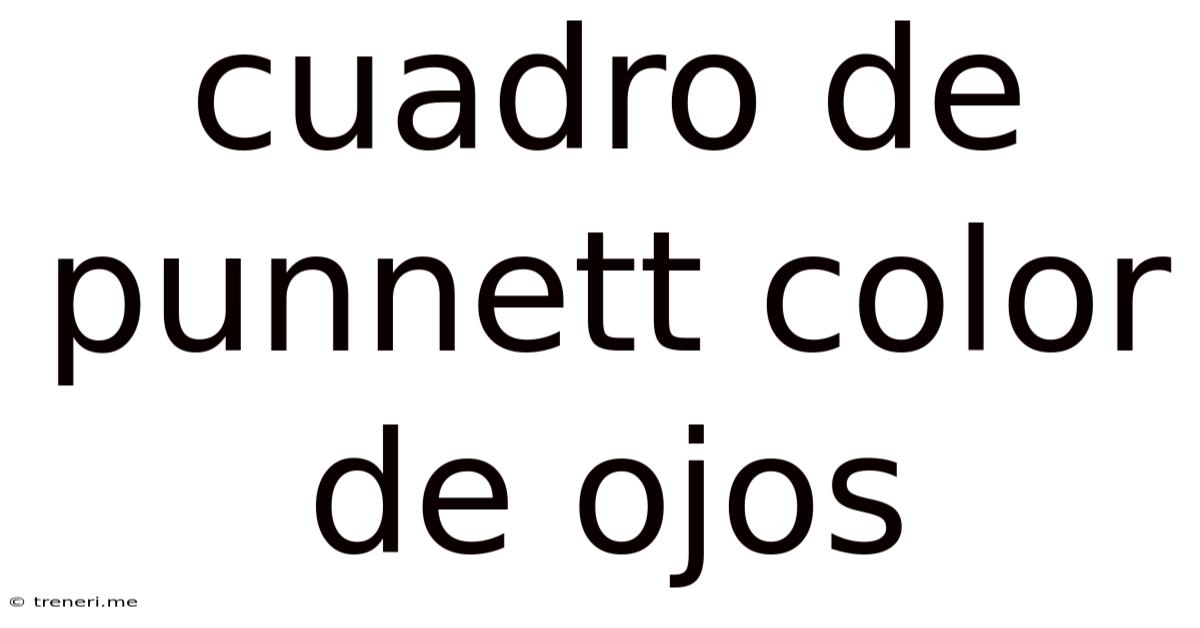 Cuadro De Punnett Color De Ojos