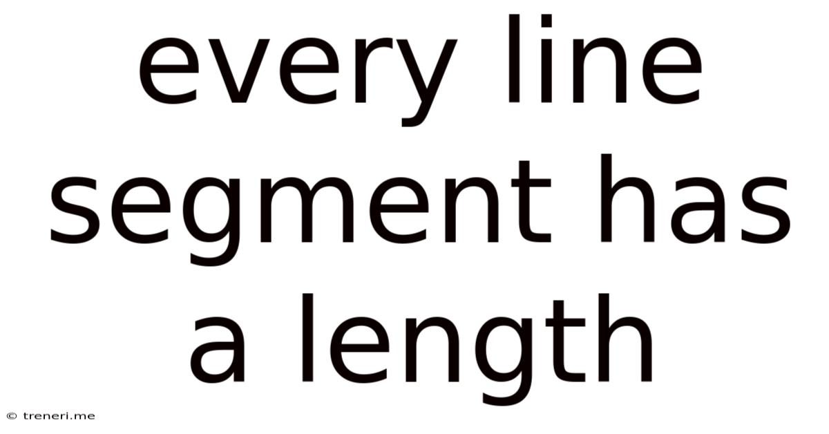 Every Line Segment Has A Length