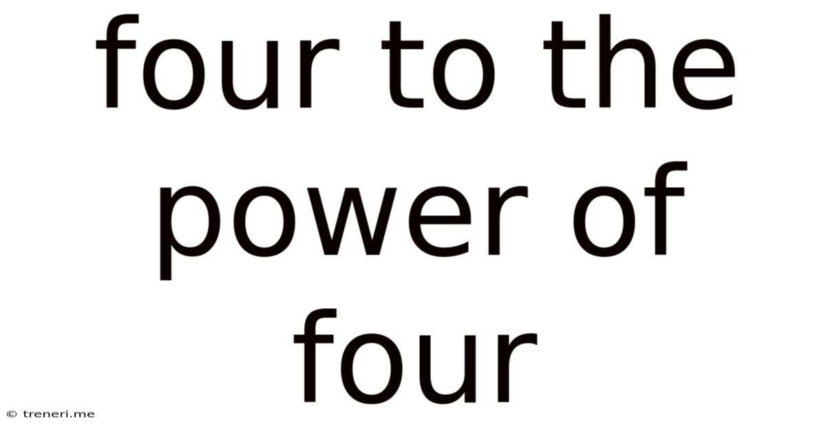 Four To The Power Of Four