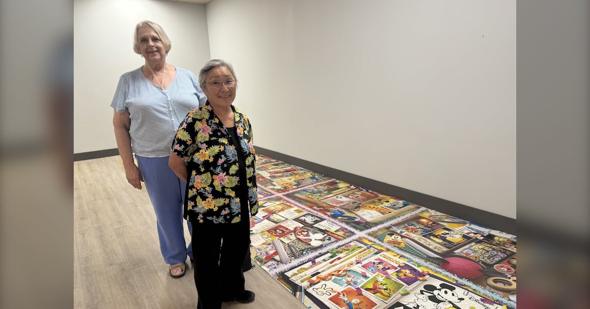 Giant Disney Puzzle: Calgary Mall Display