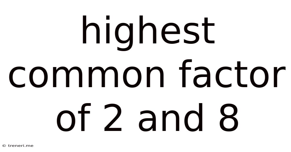 Highest Common Factor Of 2 And 8
