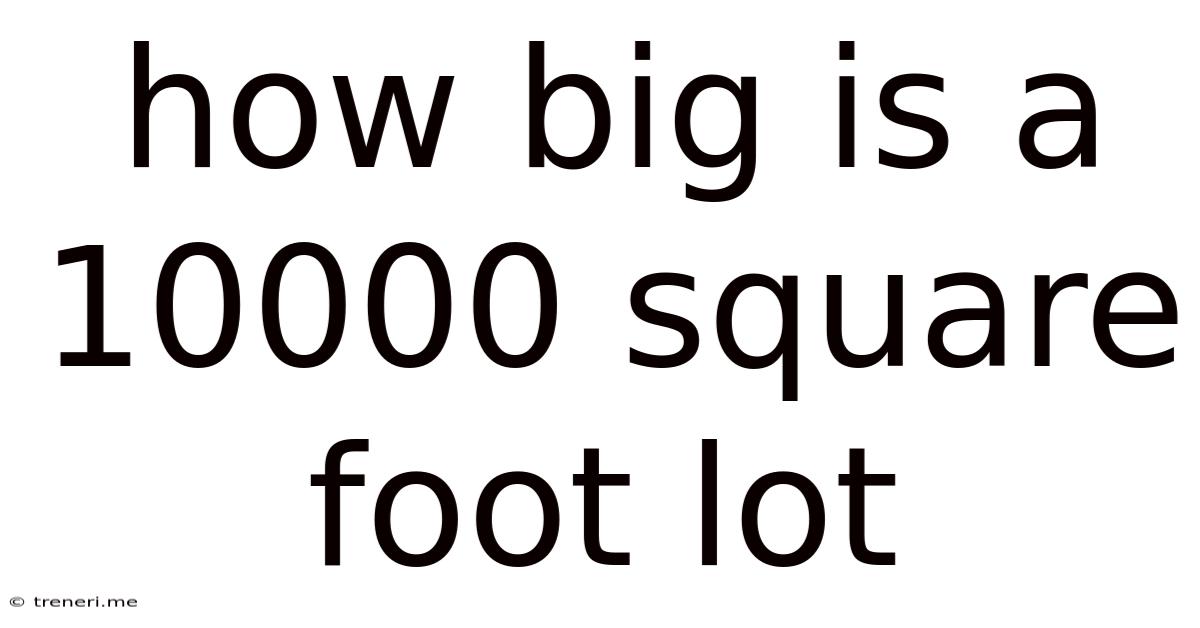 How Big Is A 10000 Square Foot Lot