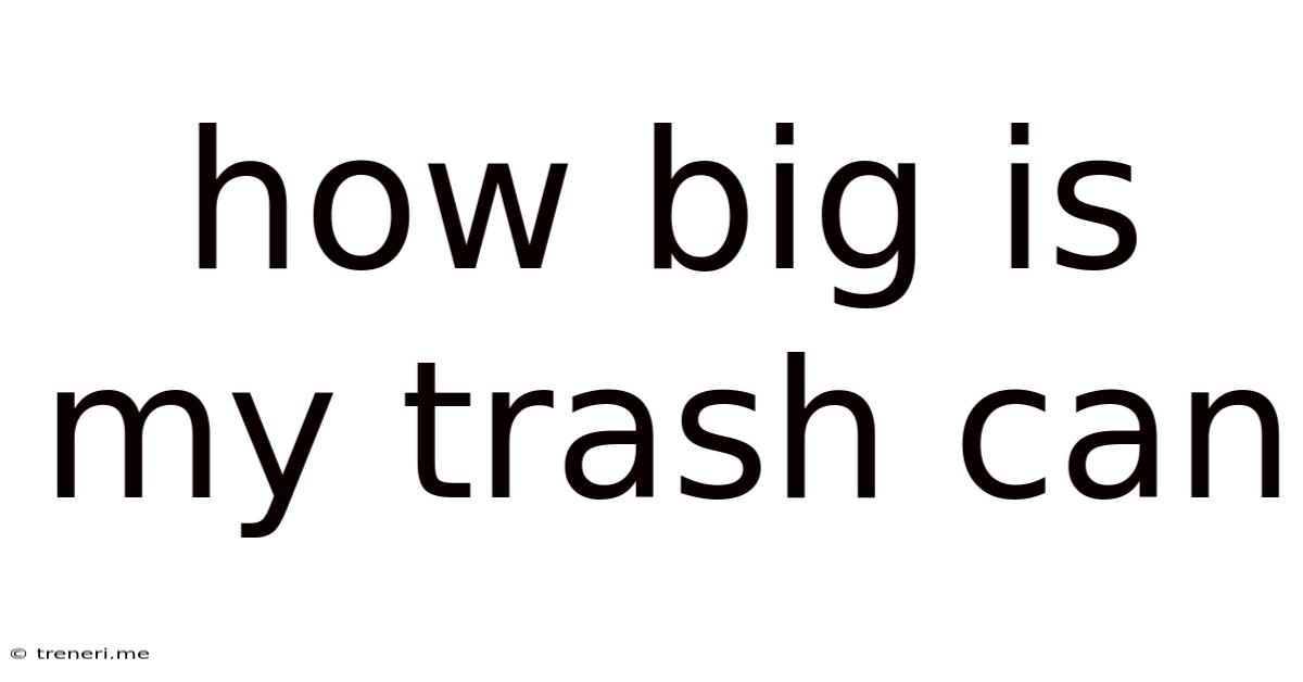 How Big Is My Trash Can