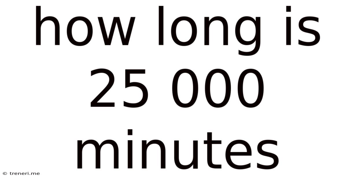 How Long Is 25 000 Minutes