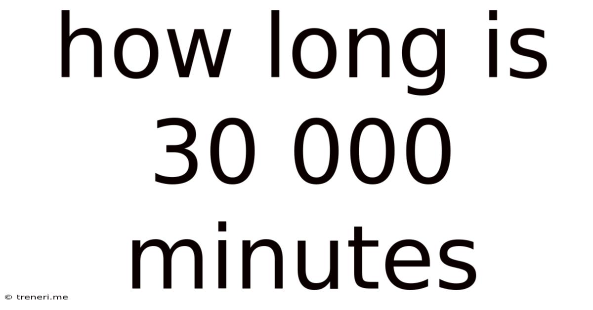How Long Is 30 000 Minutes