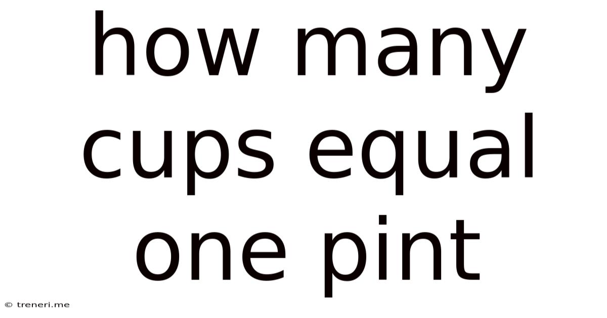 How Many Cups Equal One Pint