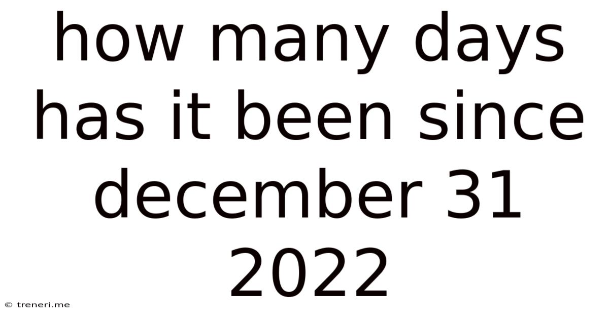 How Many Days Has It Been Since December 31 2022