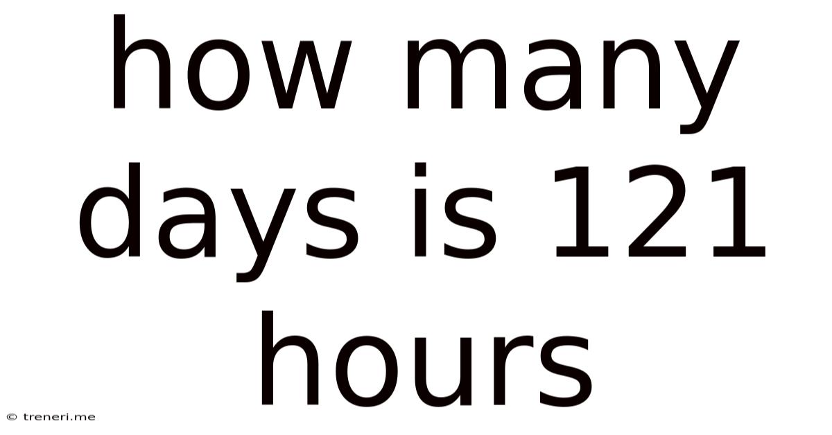 How Many Days Is 121 Hours