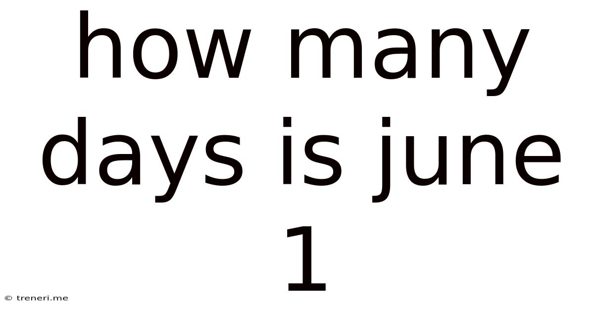 How Many Days Is June 1