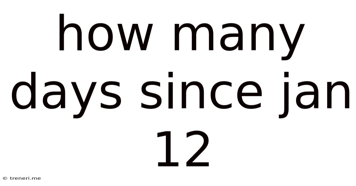 How Many Days Since Jan 12