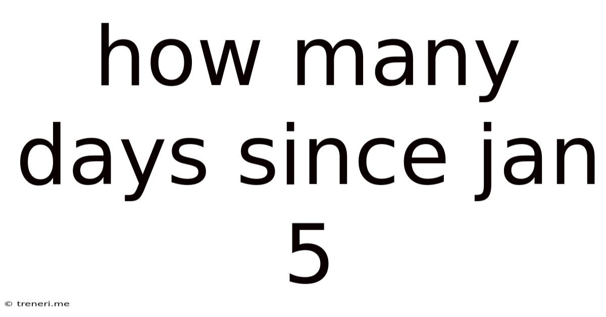 How Many Days Since Jan 5