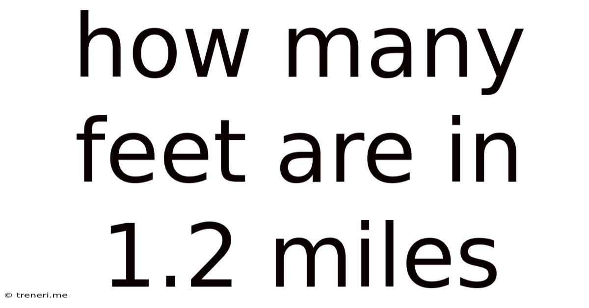 How Many Feet Are In 1.2 Miles