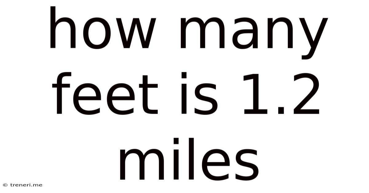 How Many Feet Is 1.2 Miles