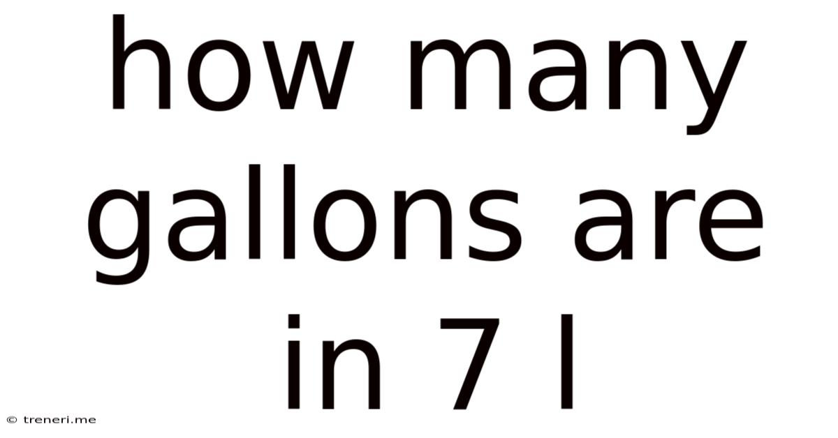 How Many Gallons Are In 7 L