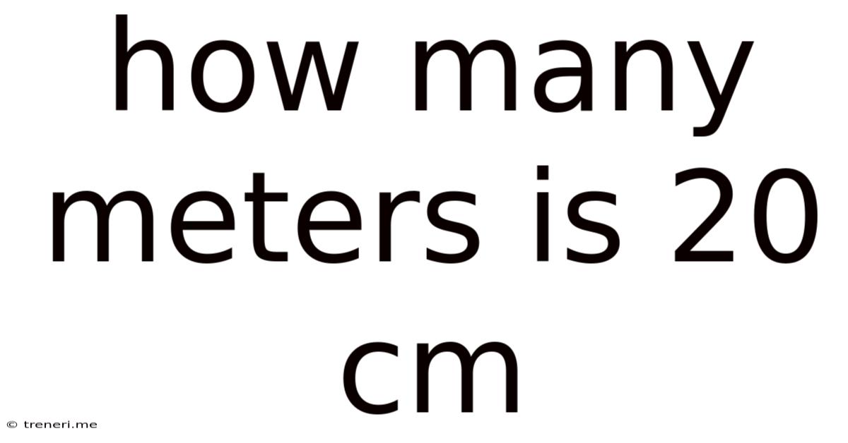 How Many Meters Is 20 Cm
