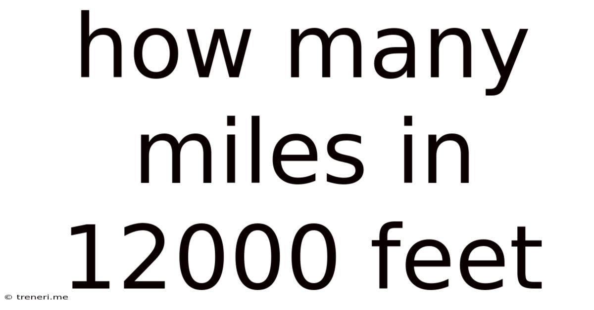 How Many Miles In 12000 Feet