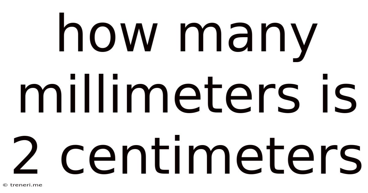 How Many Millimeters Is 2 Centimeters