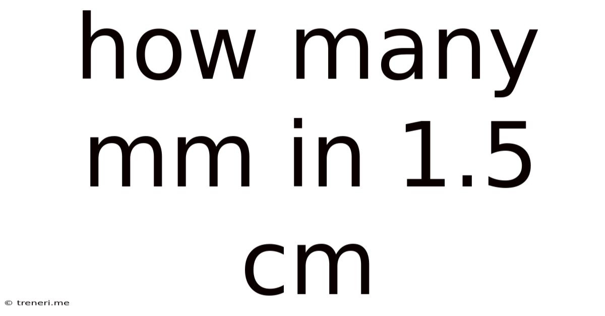 How Many Mm In 1.5 Cm
