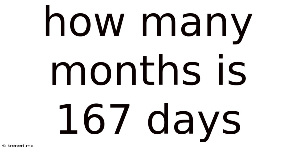 How Many Months Is 167 Days