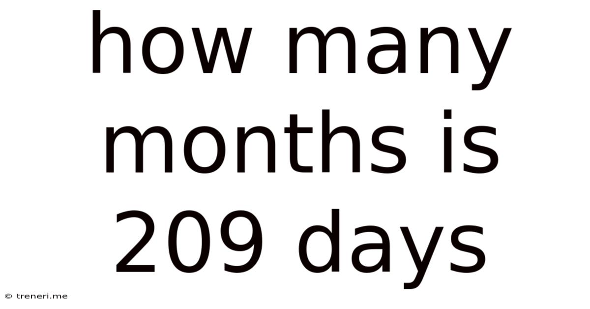 How Many Months Is 209 Days