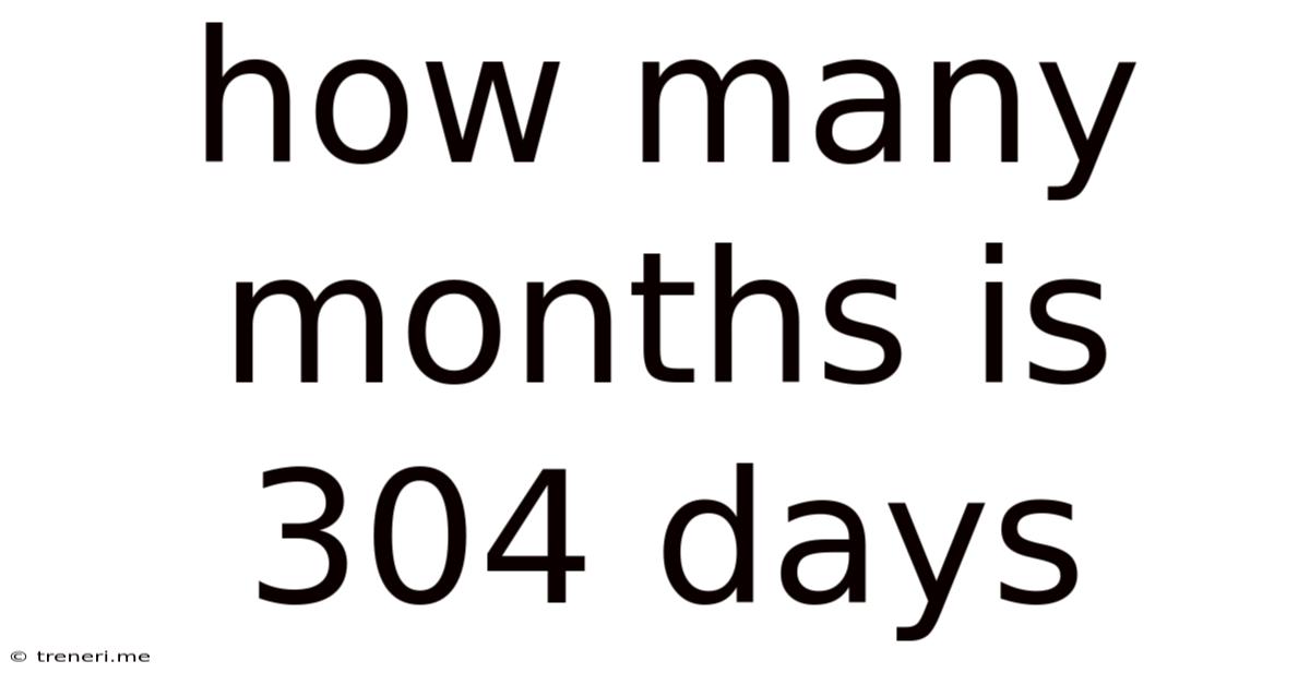 How Many Months Is 304 Days