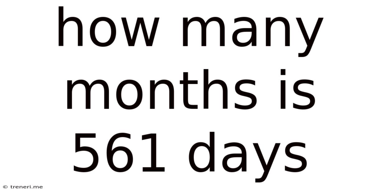 How Many Months Is 561 Days