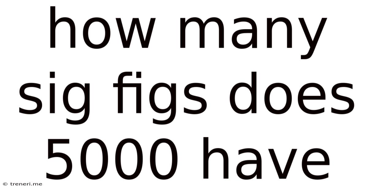 How Many Sig Figs Does 5000 Have